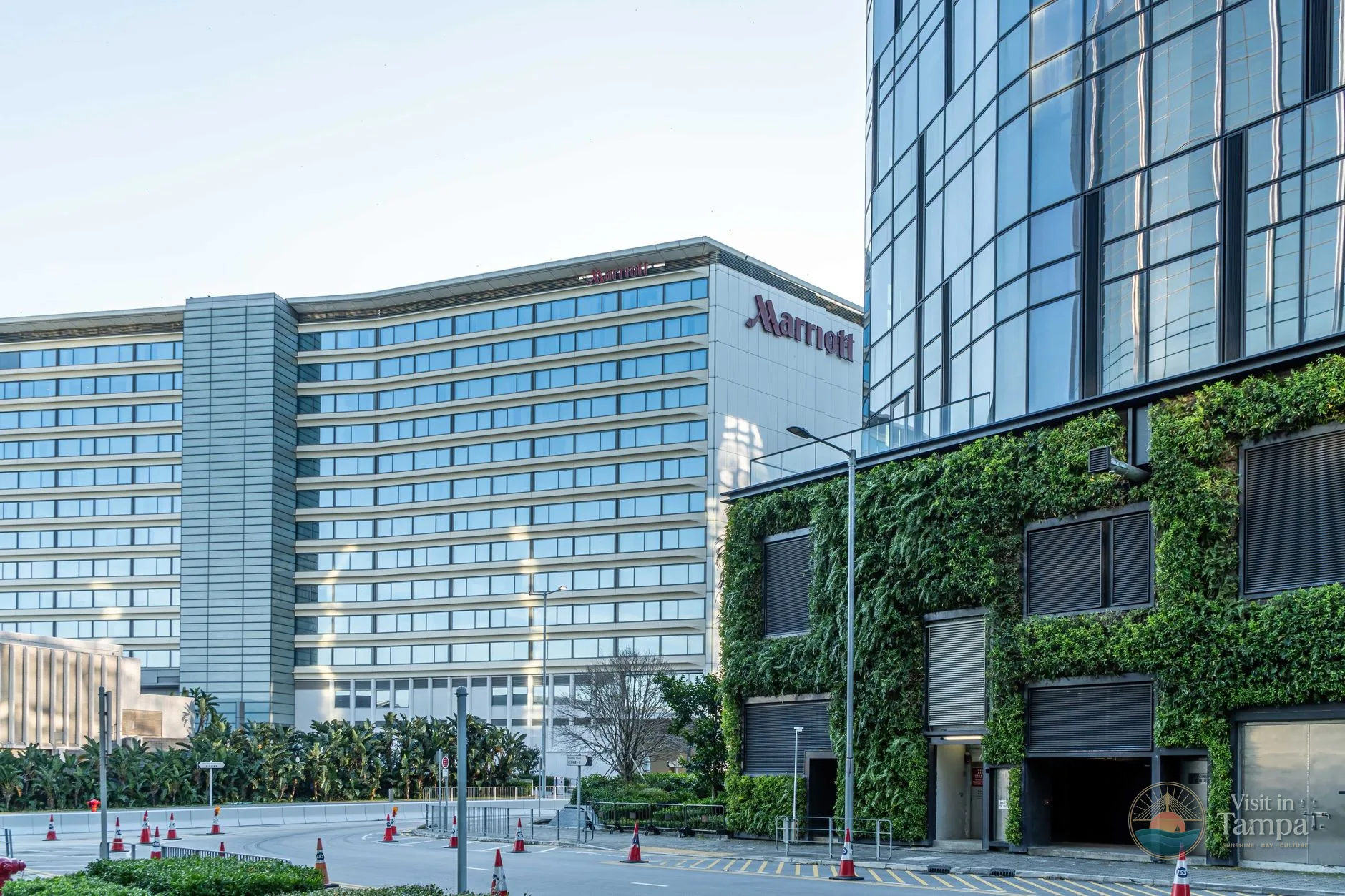 Westshore Marriott Hotel Tampa exterior on North Westshore Boulevard