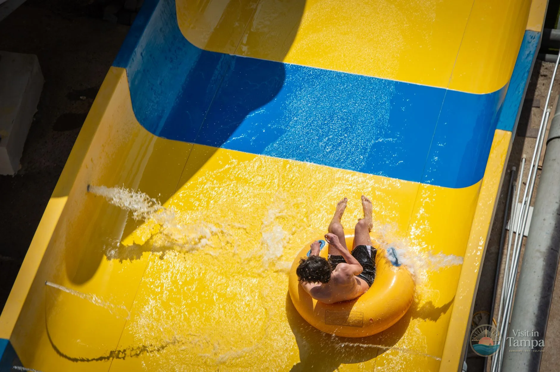 Water slides at Adventure Island in Tampa