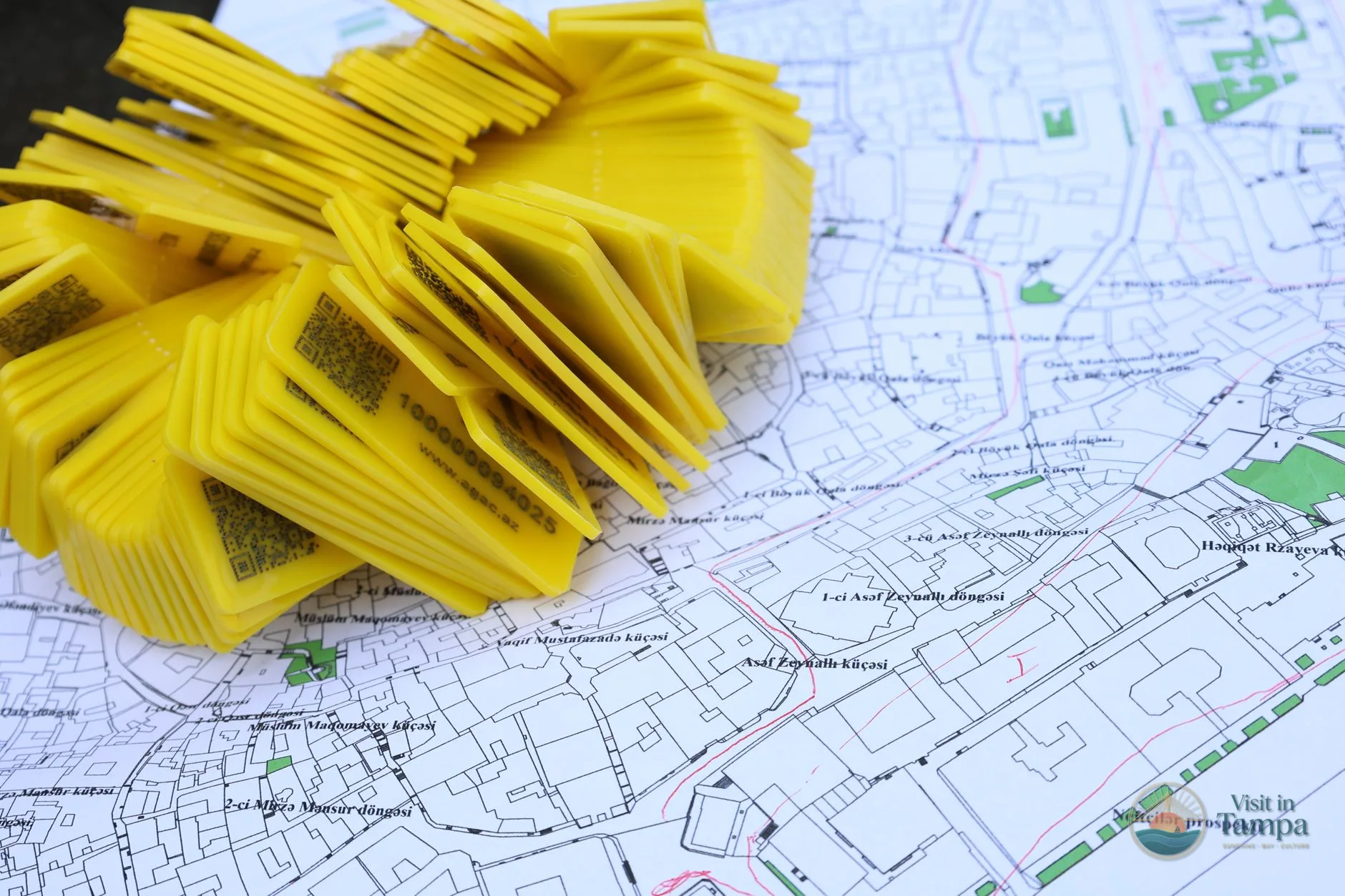 Hillsborough County ZIP code map showing many colored delivery areas across Tampa and the county