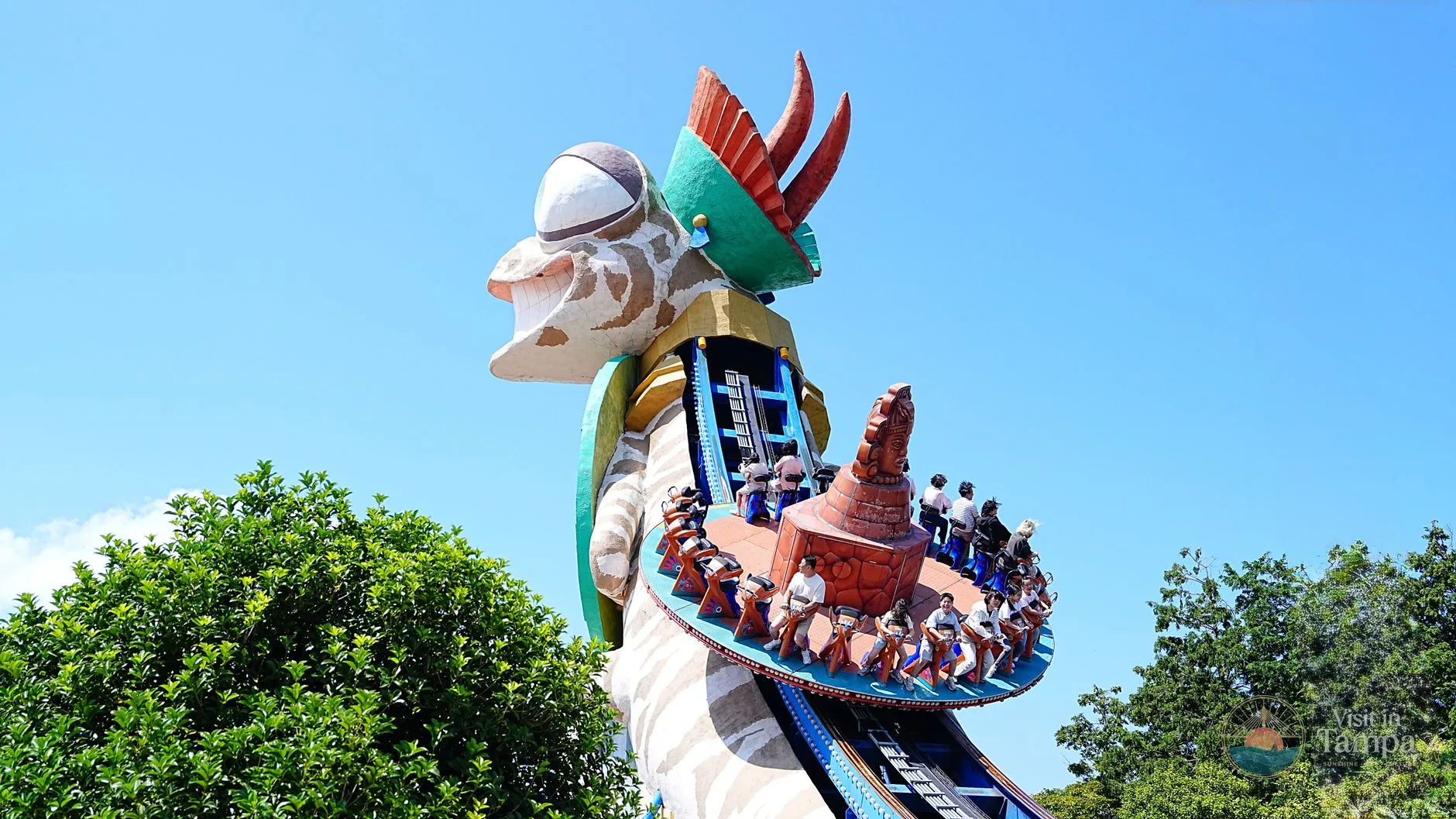 Roller coaster at Busch Gardens Tampa Bay